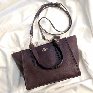 Coach 11925 Crossbody Carryall In Leather Oxblood